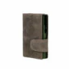 Juscha JU-964306 Pasjeshouder Clicksafe RFID Jachtleer Gri/gro 8 Pasjes Met Opbergvak Voor Muntgeld -Winkel APLI 0006500833661 0
