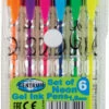 6 Kleur Gelpennen Neon 87400 -Winkel APLI 158400