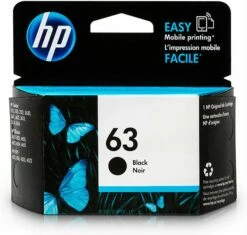 HP 63 Ink Cartridge | Zwart HP63 Black Inkt