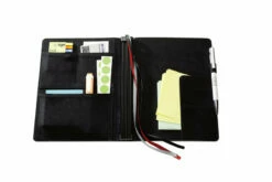 Sigel SI-CF111 Business Organiser Conceptum Flex Kunstleer, A5, Zwart, Leeg, 3 Metalen Geleiders El -Winkel APLI 4004360808753 2