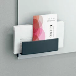 Sigel SI-GL803 Opbergbak Voor Glasborden Van 3 Tot 5mm Antraciet 160x54x43mm Bevestig -Winkel APLI 4004360821547 4