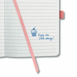 Sigel SI-JN203 Notitieboek Jolie Impress A5 Hardcover Gelinieerd 'Salmon Pink' -Winkel APLI 4004360822216 4