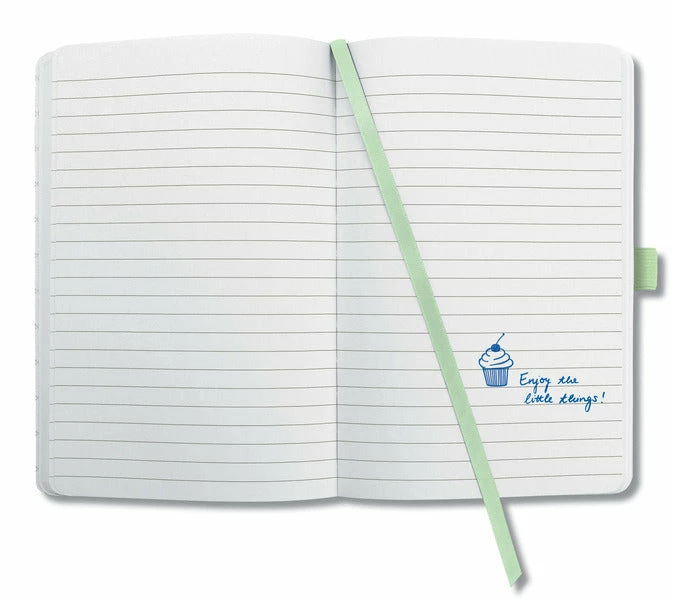 Sigel SI-JN318 Notitieboek Jolie Beauty A6 Hardcover Gelinieerd 'black Monochrome' 8 Sigel SI-JN318 Notitieboek Jolie Beauty A6 Hardcover Gelinieerd 'black Monochrome' - Afbeelding 6