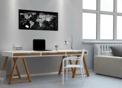 Sigel SI-GL409 Glasmagneetbord Artverum LED 910x460x15 Wereldkaart -Winkel APLI 4004360825903 2