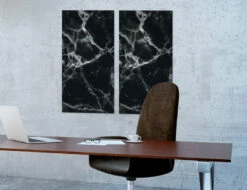 Sigel SI-GL322 Glasmagneetbord Artverum 910x460x15mm Marmer -Winkel APLI 4004360833434 2