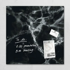 Sigel SI-GL320 Glasmagneetbord Artverum 480x480x15mm Marmer
