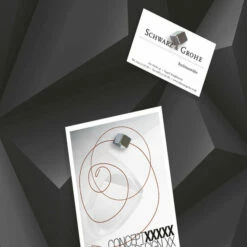 Sigel SI-GL257 Glasmagneetbord Artverum 480x480x15mm Black Diamond -Winkel APLI 4004360844041 5