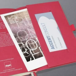 Sigel SI-CO582 Notitieboek Conceptum Look Felt A6 Blanco Softcover Rood -Winkel APLI 4004360851278 4