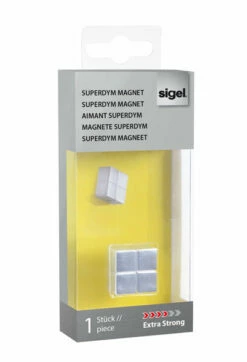 Sigel SI-GL195 Magneet Voor Glasbord 20x20x10mm Zilver Extra Sterk 1 Stuk -Winkel APLI 4004360855467 7