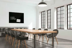 Sigel SI-GL210 Glasmagneetbord XL Artverum 1200x900x18mm Zwart -Winkel APLI 4004360857874 4