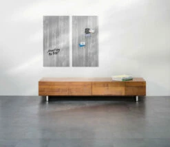 Sigel SI-GL148 Glasmagneetbord Artverum 910x460x15mm Betondesign -Winkel APLI 4004360867125 6