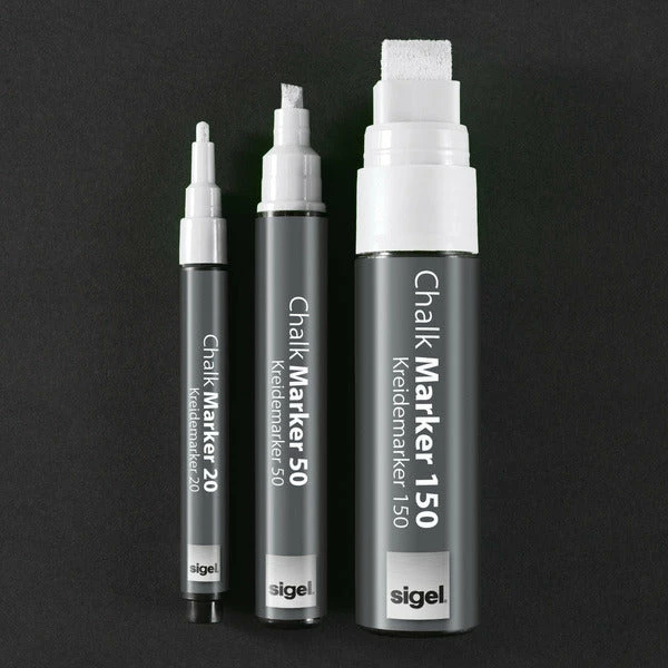Sigel SI-GL181 Krijtmarker Beitelpunt 1-5mm Wit 8 Sigel SI-GL181 Krijtmarker Beitelpunt 1-5mm Wit - Afbeelding 6