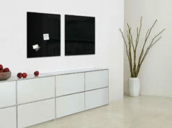 Sigel SI-GL110 Glasmagneetbord Artverum 480x480x15mm Zwart -Winkel APLI 4004360887741 5