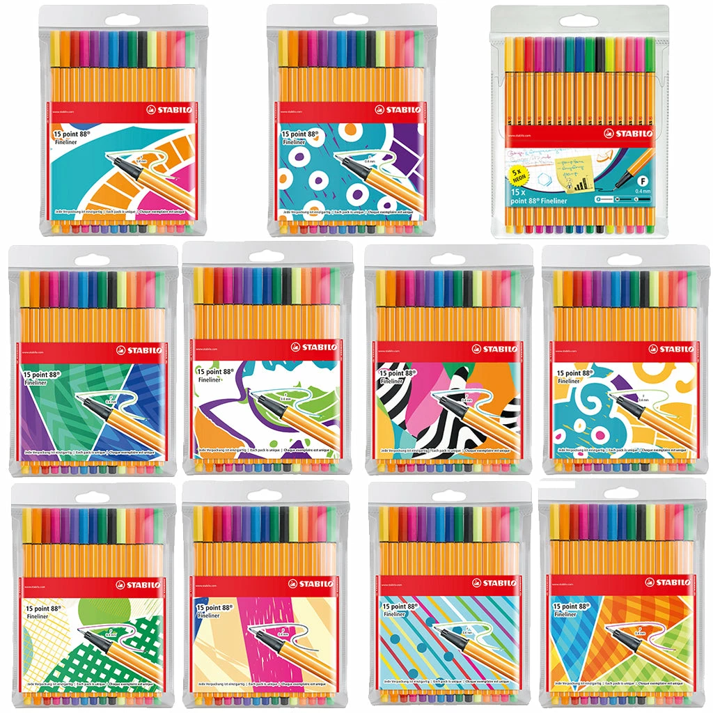Stabilo Style Me Up Fineliner P88 15 Stuks Assorti Stabilo Style Me Up Fineliner P88 15 Stuks Assorti -Winkel APLI 4006381530538 0