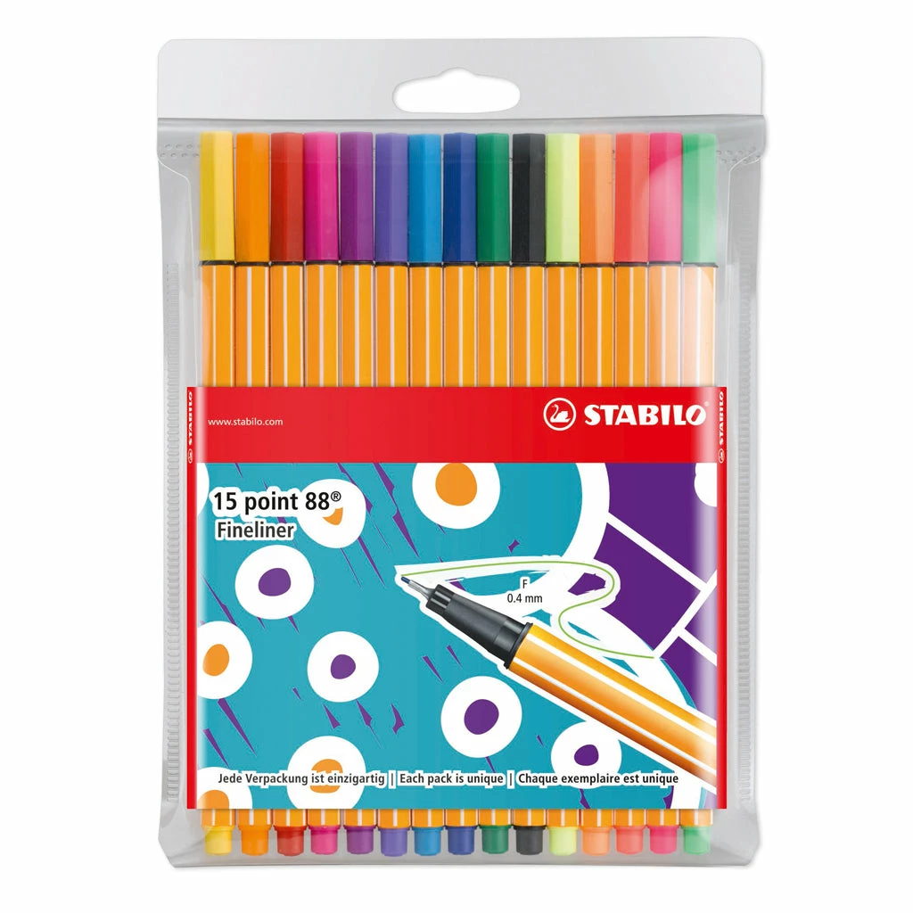Stabilo Style Me Up Fineliner P88 15 Stuks Assorti Stabilo Style Me Up Fineliner P88 15 Stuks Assorti -Winkel APLI 4006381530538 3