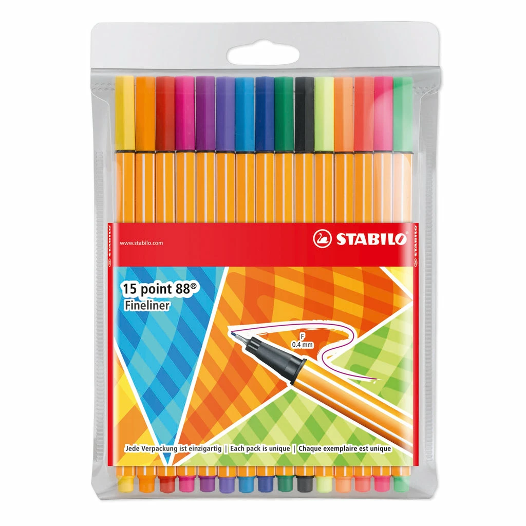 Stabilo Style Me Up Fineliner P88 15 Stuks Assorti Stabilo Style Me Up Fineliner P88 15 Stuks Assorti -Winkel APLI 4006381530538 5