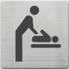 Alco AL-450-7 Pictogram RVS 90x90x1mm - WC Baby Ruimte - -Winkel APLI 4007735045074 0
