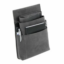 Alassio JU-42196 Kelnerportefeuille Hunter Leer Grijs 18,5x9,5 Cm -Winkel APLI 4021068421961 2