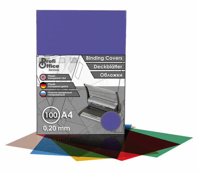 ProfiOffice PO-59021 Schutbladen A4 200 Micron 100 Stuks Transparant Violet Mat/glossy ProfiOffice PO-59021 Schutbladen A4 200 Micron 100 Stuks Transparant Violet Mat/glossy -Winkel APLI 4044526590214 0