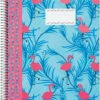 Kangaro K-80926 #!spiraalblok Flamingo A4 Hardcover Geruit 5 Mm 90-grams 80 Vel, 2-motieven -Winkel APLI 5604730080926 0