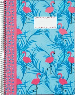 Kangaro K-80926 #!spiraalblok Flamingo A4 Hardcover Geruit 5 Mm 90-grams 80 Vel, 2-motieven