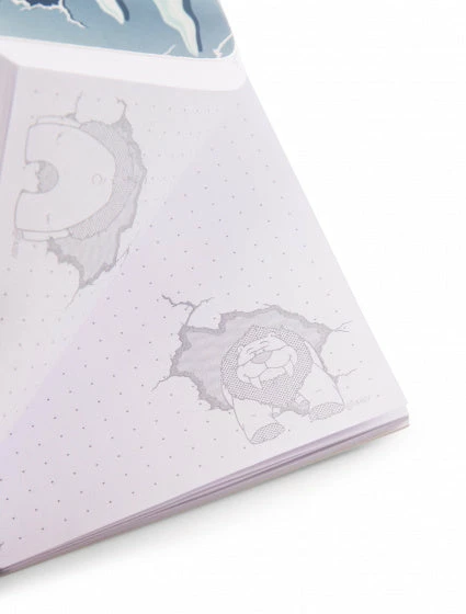 Nici Schrijfblok Stone Age Friends 10 X 15 Cm Papier Blauw - Afbeelding 3