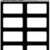 Etiketten Papier Zwart/wit 24 Stuks -Winkel APLI verhaak etiketten zwart wit 24 stuks 941877 1625207296